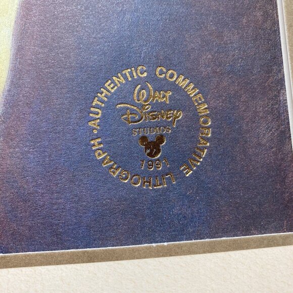 VHS Disney Masterpiece FANTASIA Deluxe  Box Set w/ Lithograph Vintage 1991 - Picture 11 of 16